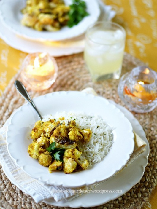 Lemon Basmati Rice and Roasted Cauliflower