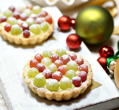 Red and Green Grape Tarts